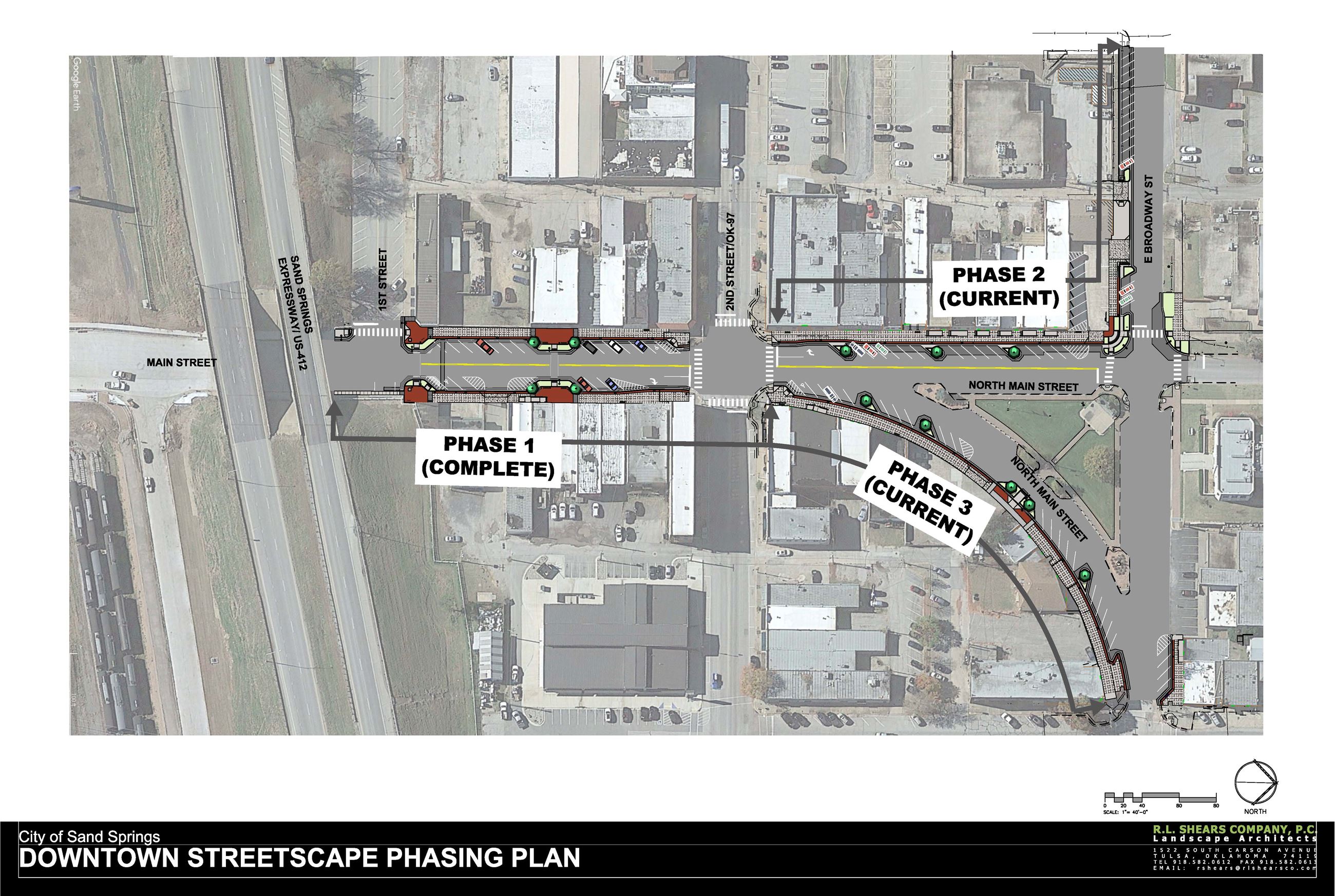 phase 2 and 3 downtown streetscape rendering
