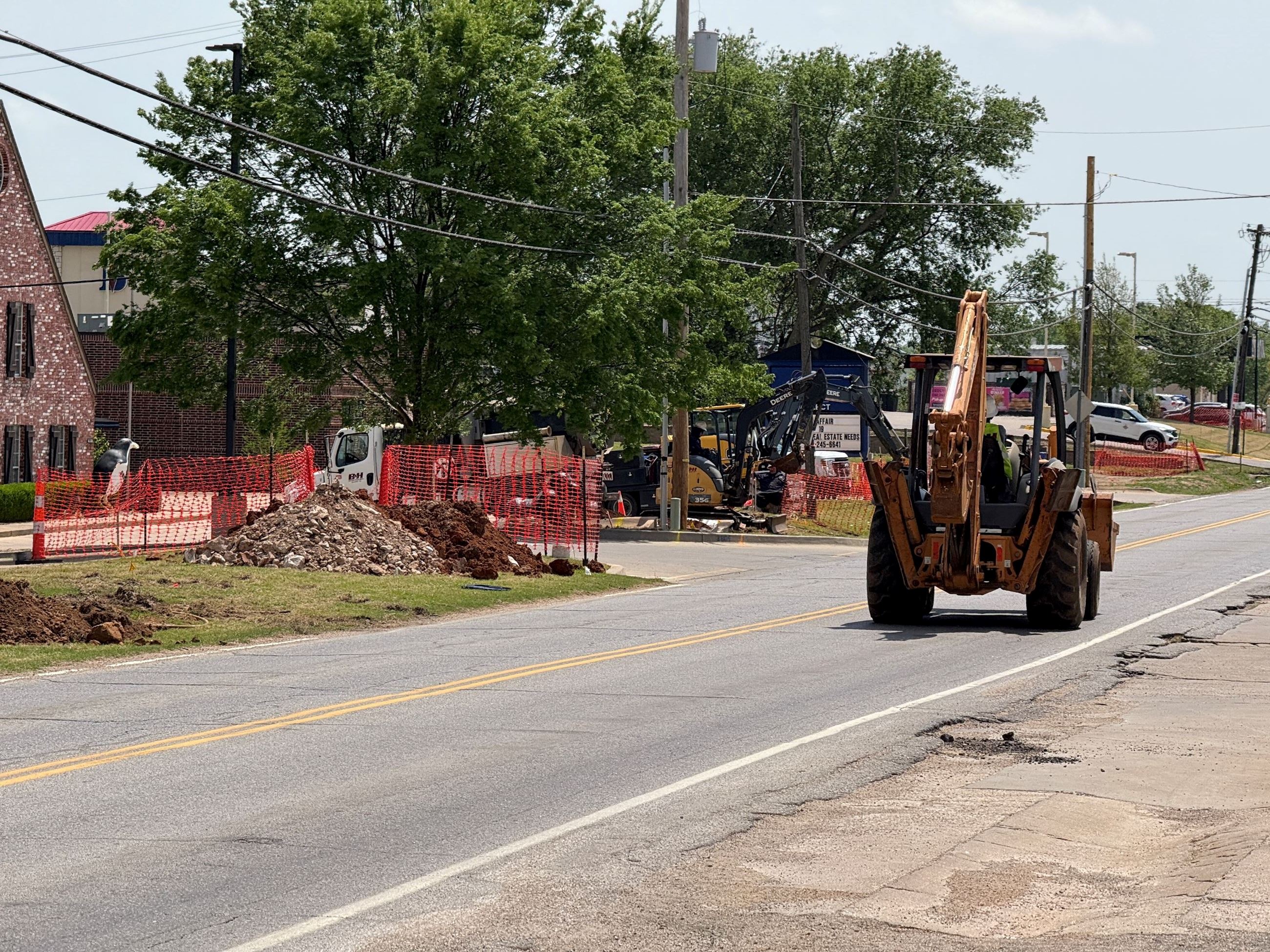 113th avenue widening construction utility phase